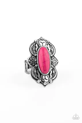 Paparazzi Ring ~ Lotus Oasis - Pink