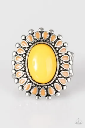 Paparazzi Ring ~ Wild Wallflower - Yellow