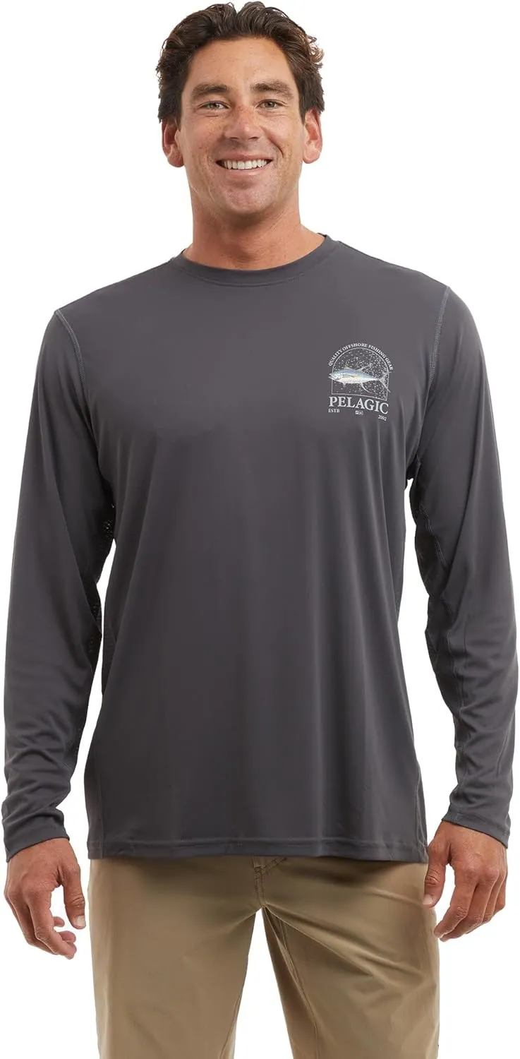 PELAGIC Apparel Men's Vaportek Mapped YFT Fishing Shirt