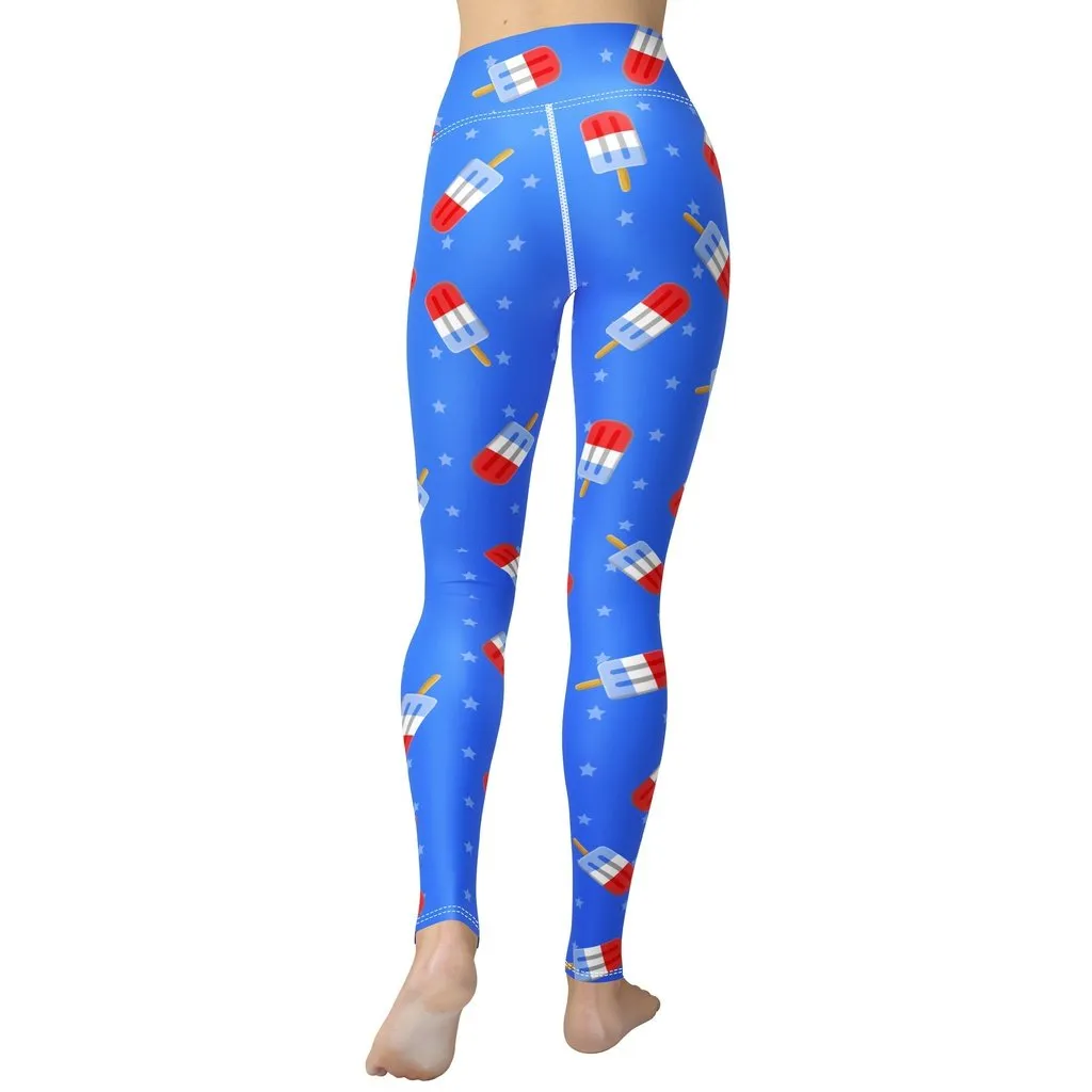 Popsicle Pattern Yoga Leggings