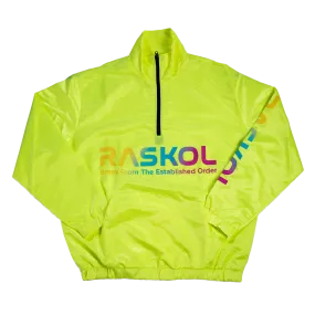 RASKOL Athletic Windbreaker Top (Lemon Lime)