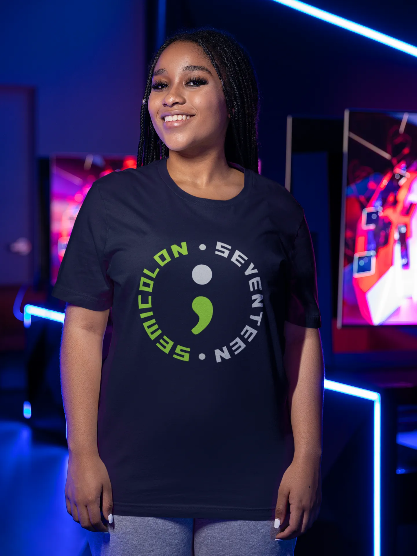 Semicolon: Seventeen- Regular fit Unisex T-Shirts