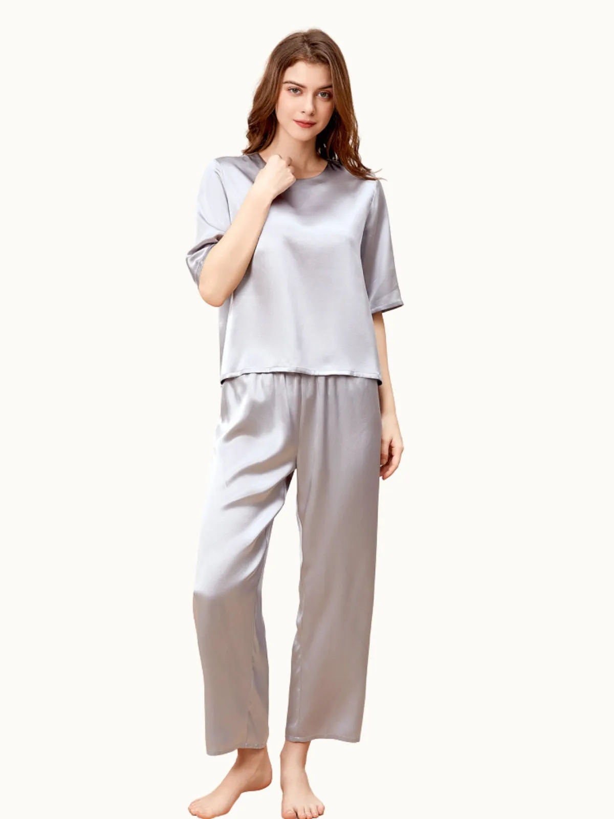 Silk Pullover Pajama Set