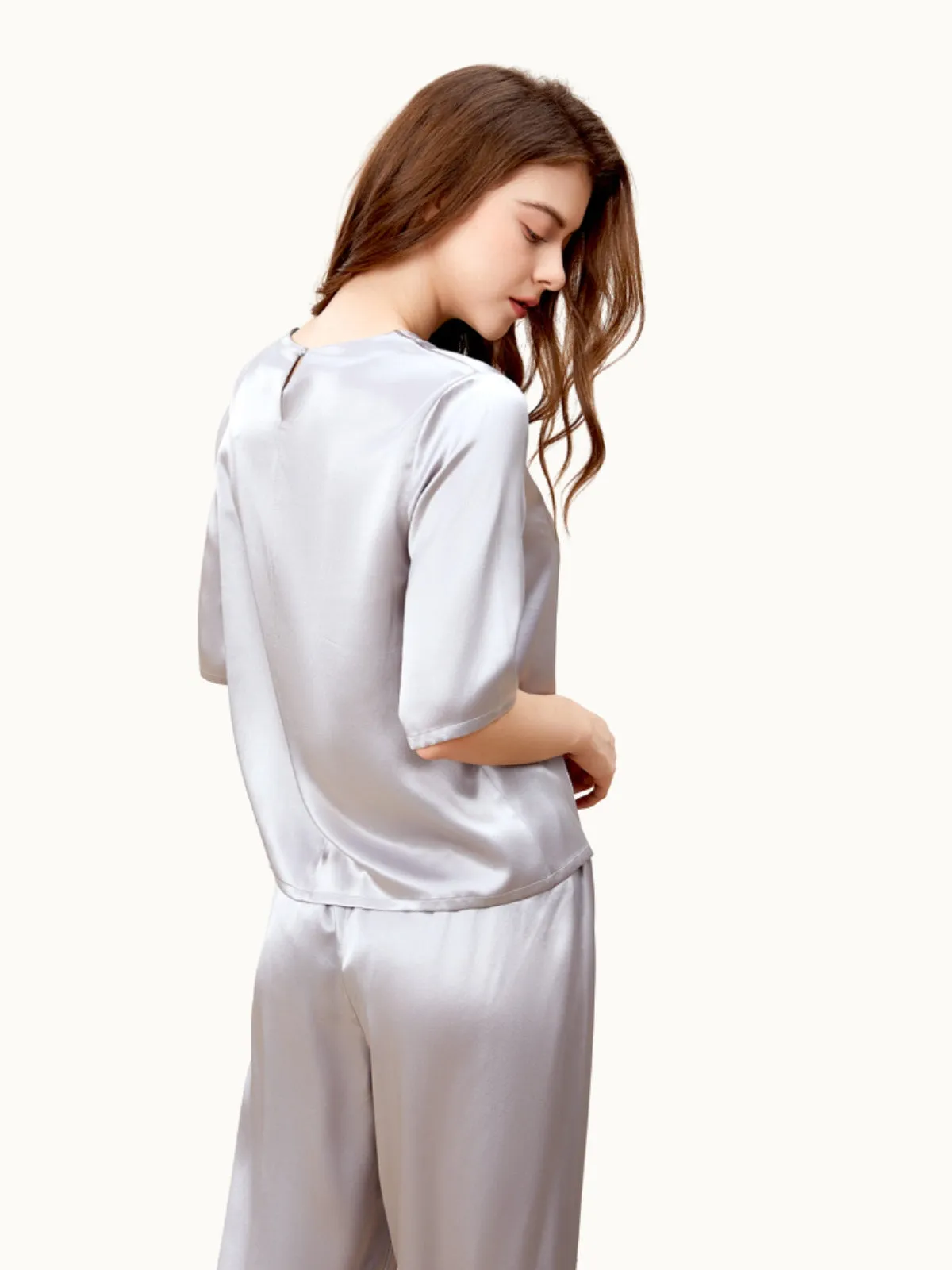 Silk Pullover Pajama Set
