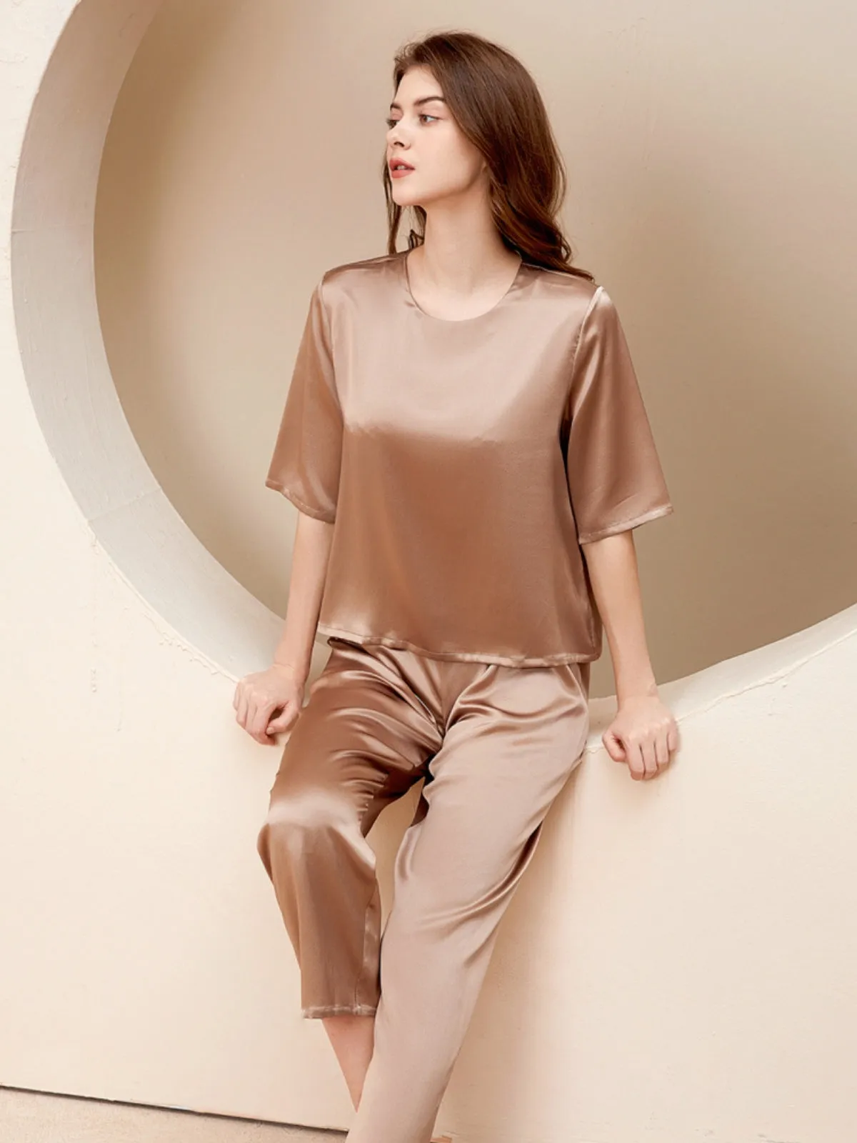 Silk Pullover Pajama Set