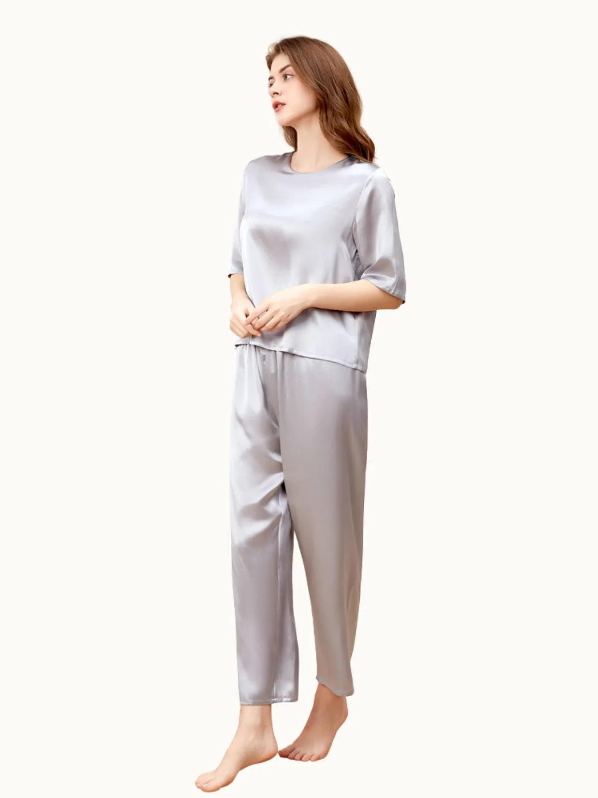 Silk Pullover Pajama Set