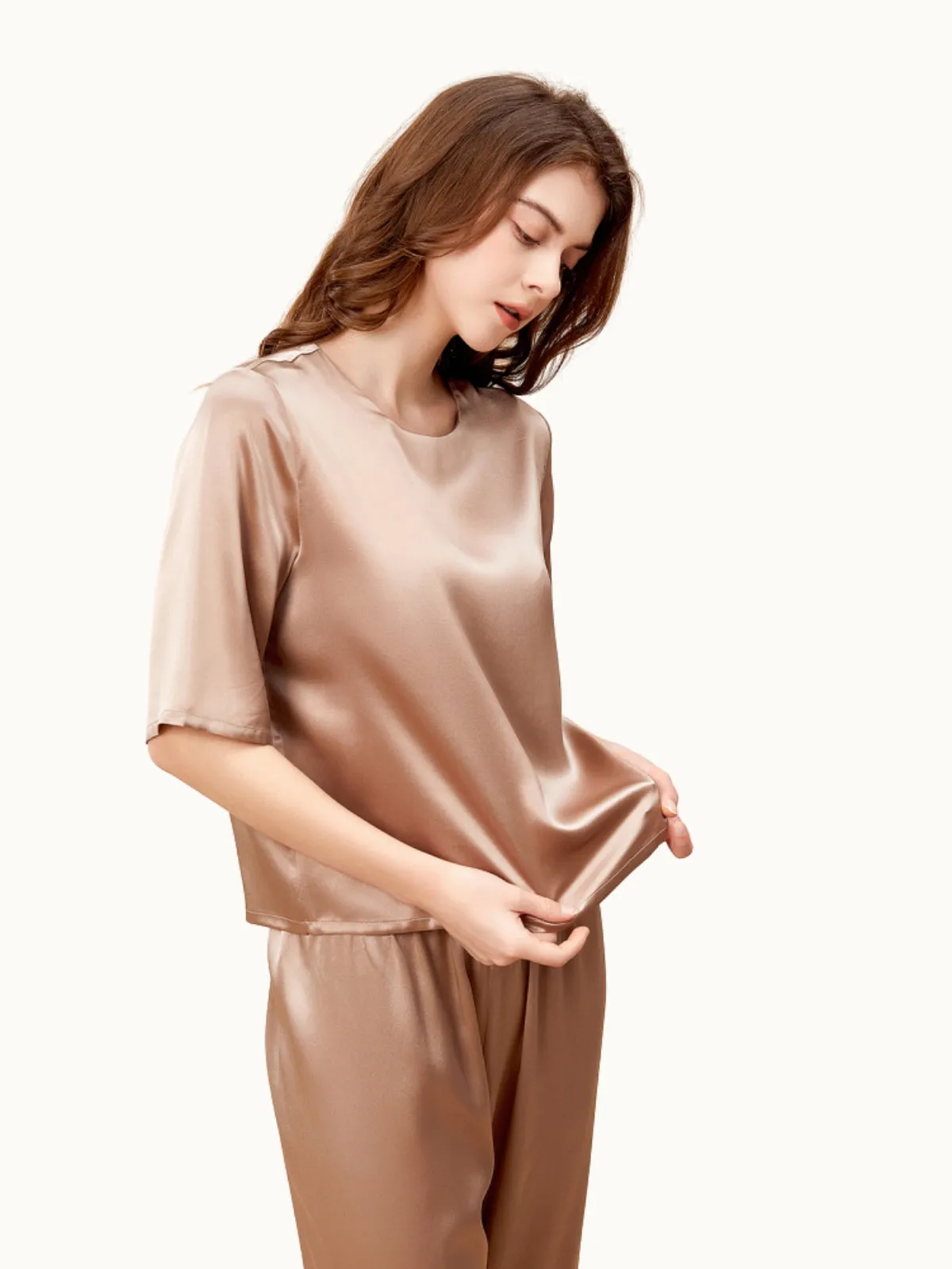 Silk Pullover Pajama Set