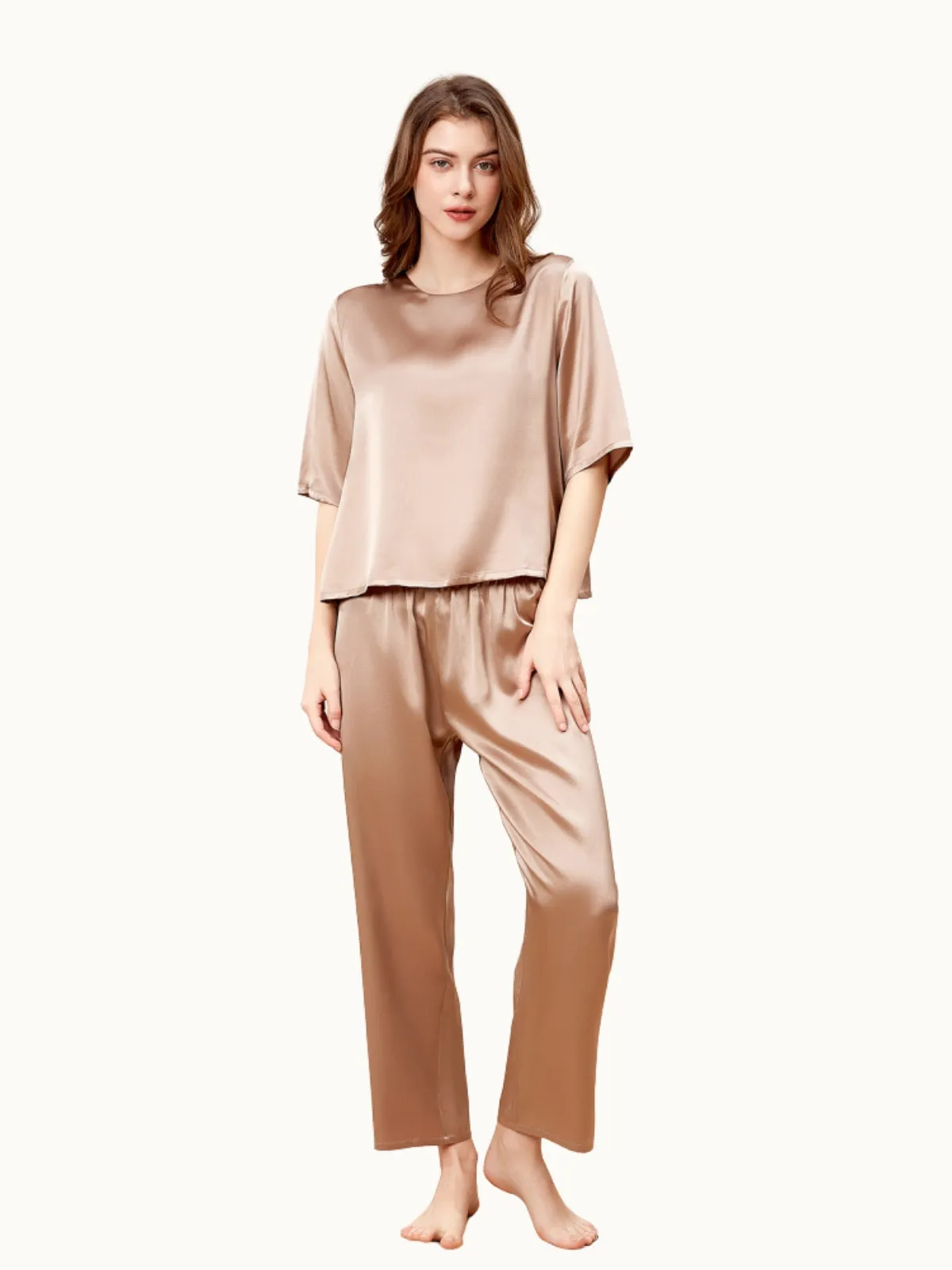 Silk Pullover Pajama Set