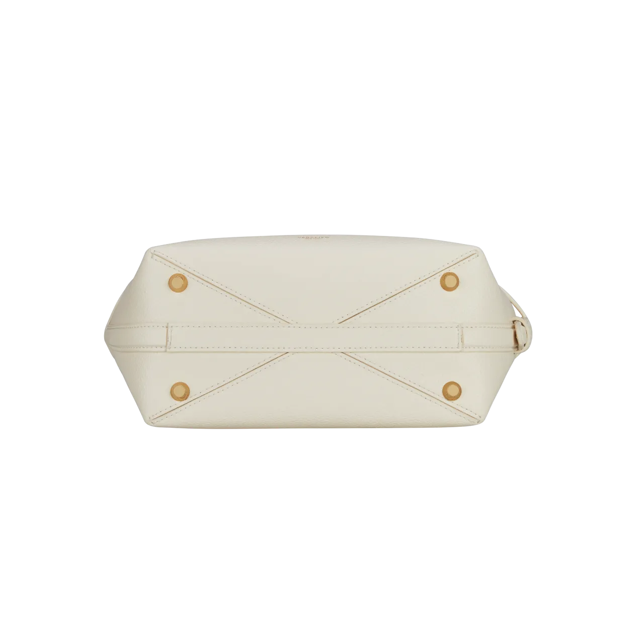 Small Ivory Belted Tote Bag