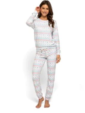 Sol Fair Isle Hacci Pullover White