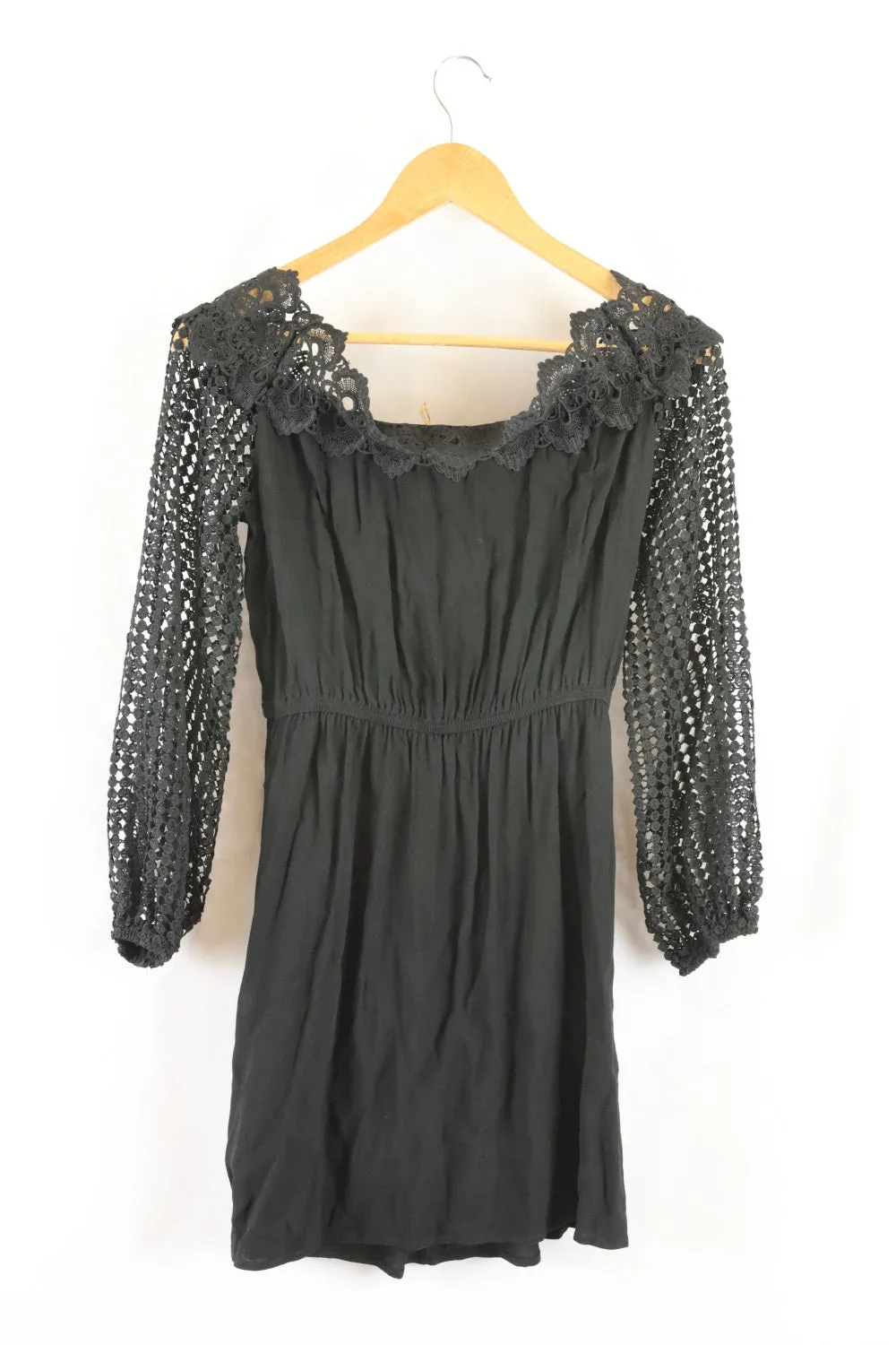 Sportgirl Black Off-The-Shoulder Dress 8