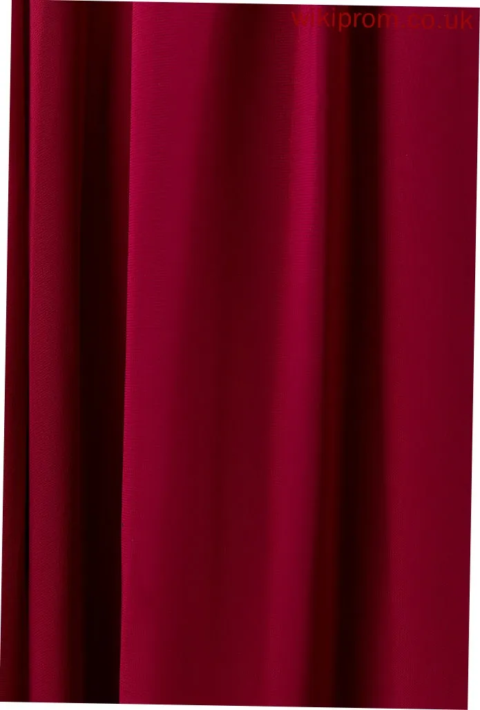 Straps Lace ScoopNeck Fabric Floor-Length Length A-Line Neckline Silhouette Briana Sleeveless V-Neck Bridesmaid Dresses