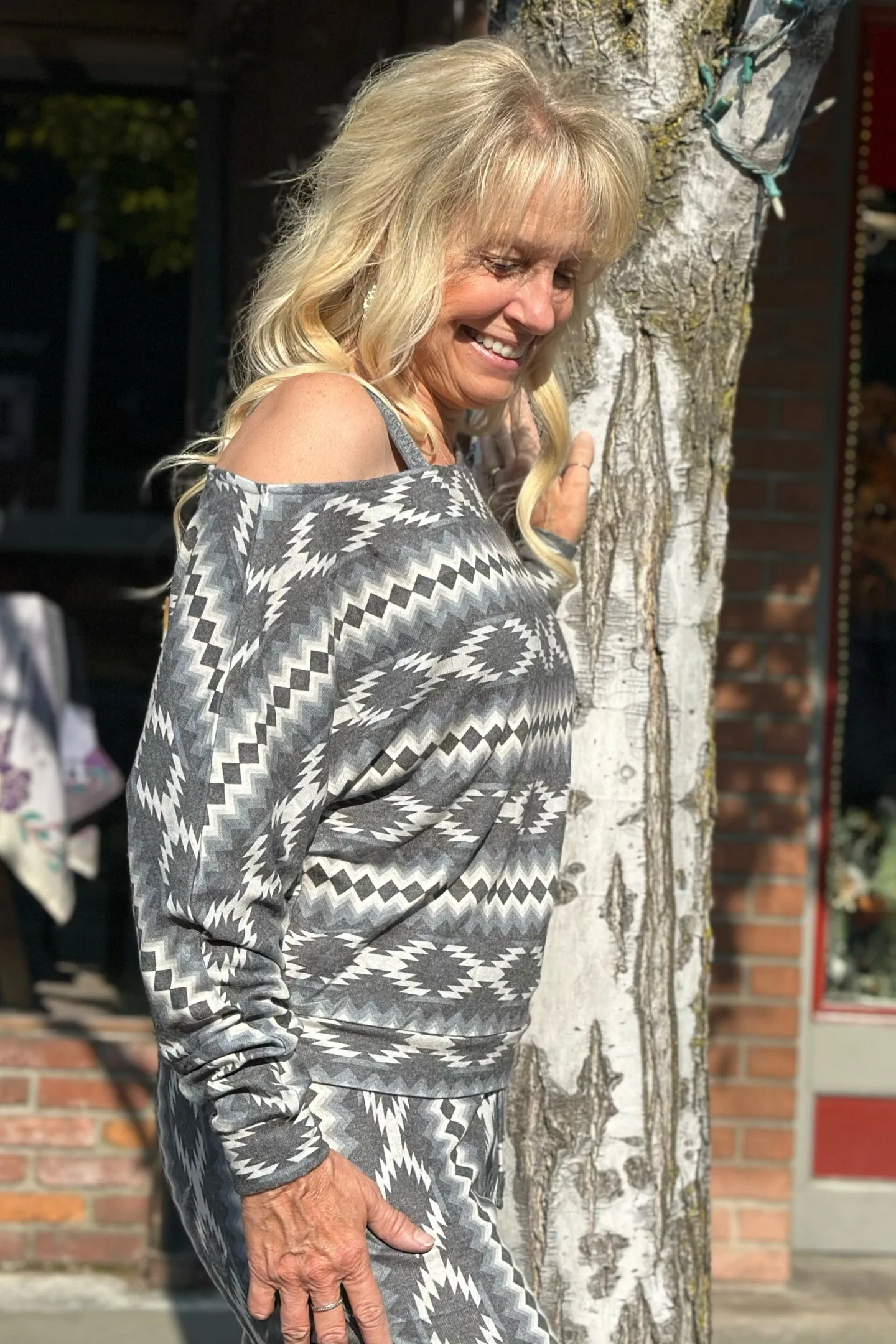 Super Soft Chevron Aztec Pullover by The Range / Rock n Roll