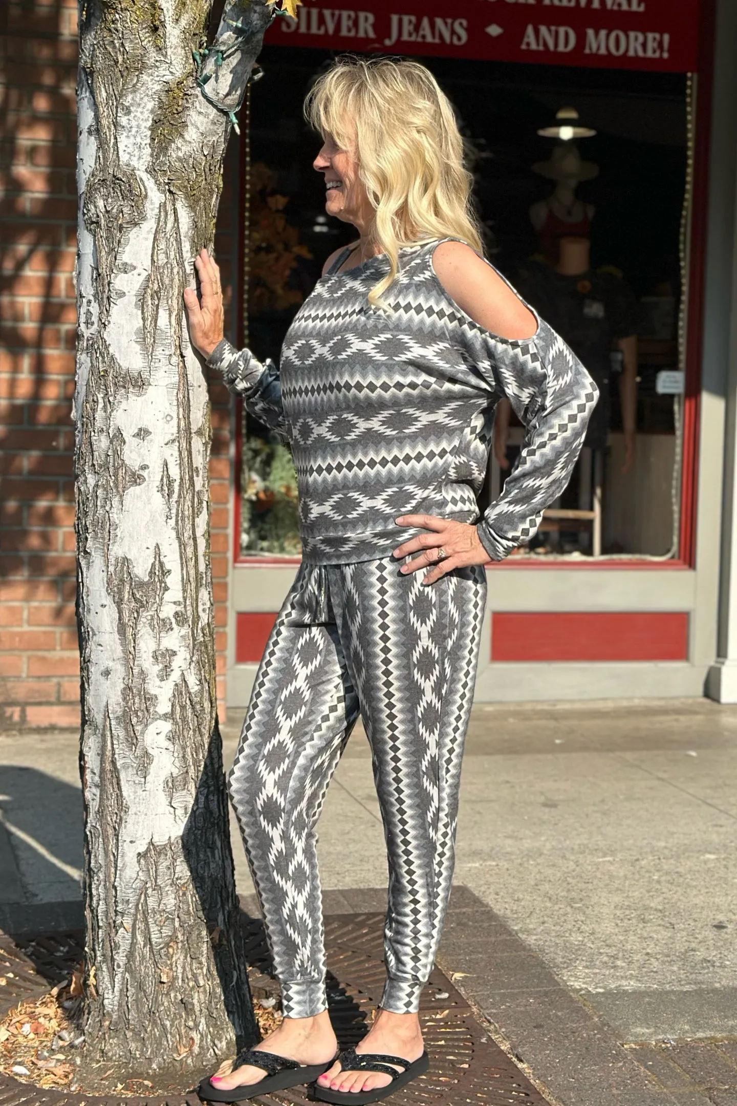 Super Soft Chevron Aztec Pullover by The Range / Rock n Roll