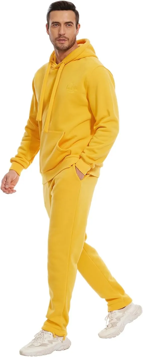 Tanderin Men's Tracksuits Sweatsuits for Men Sweat Track Suits 2 Piece Casual Athletic Jogging Warm Suits With Pockets