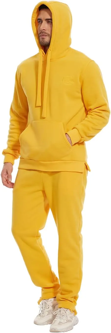 Tanderin Men's Tracksuits Sweatsuits for Men Sweat Track Suits 2 Piece Casual Athletic Jogging Warm Suits With Pockets