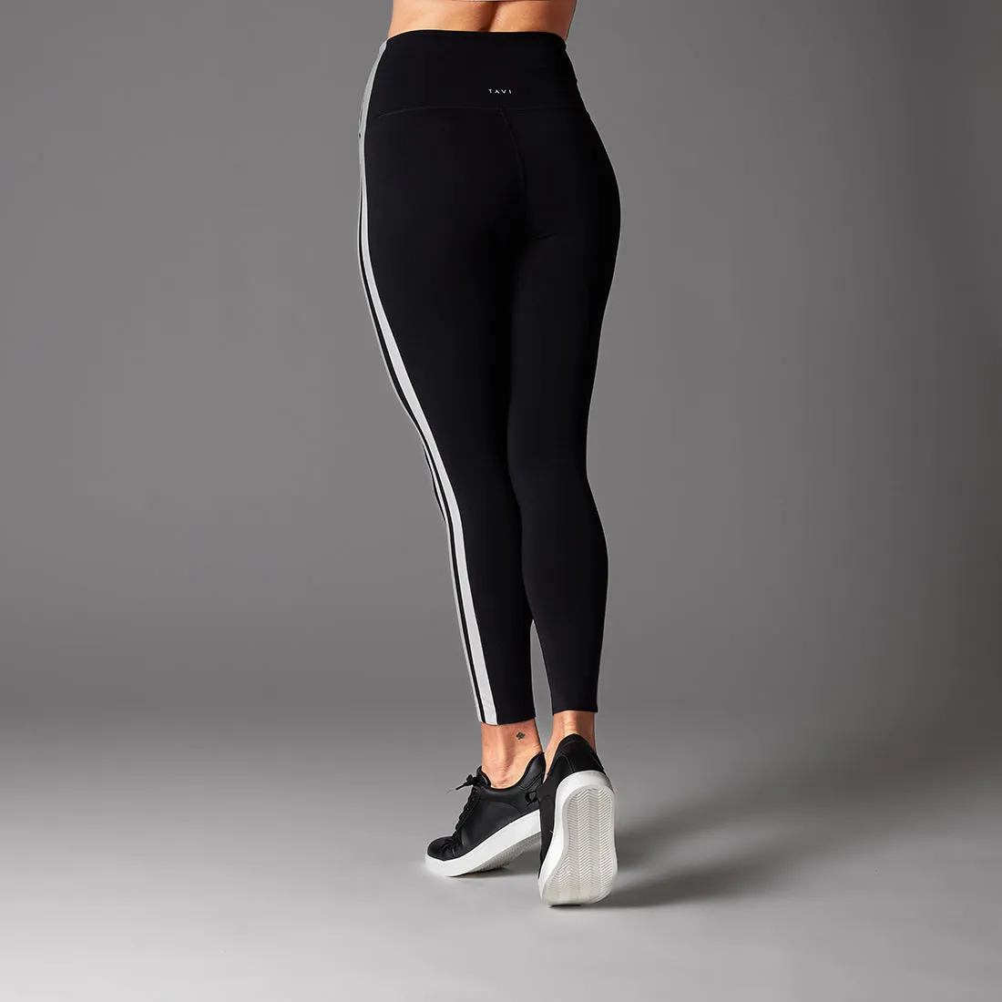TaviSculpt® High Waisted 7/8 Stripe Leggings