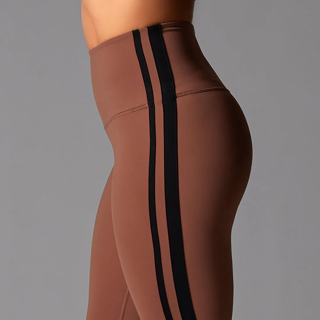 TaviSculpt® High Waisted 7/8 Stripe Leggings