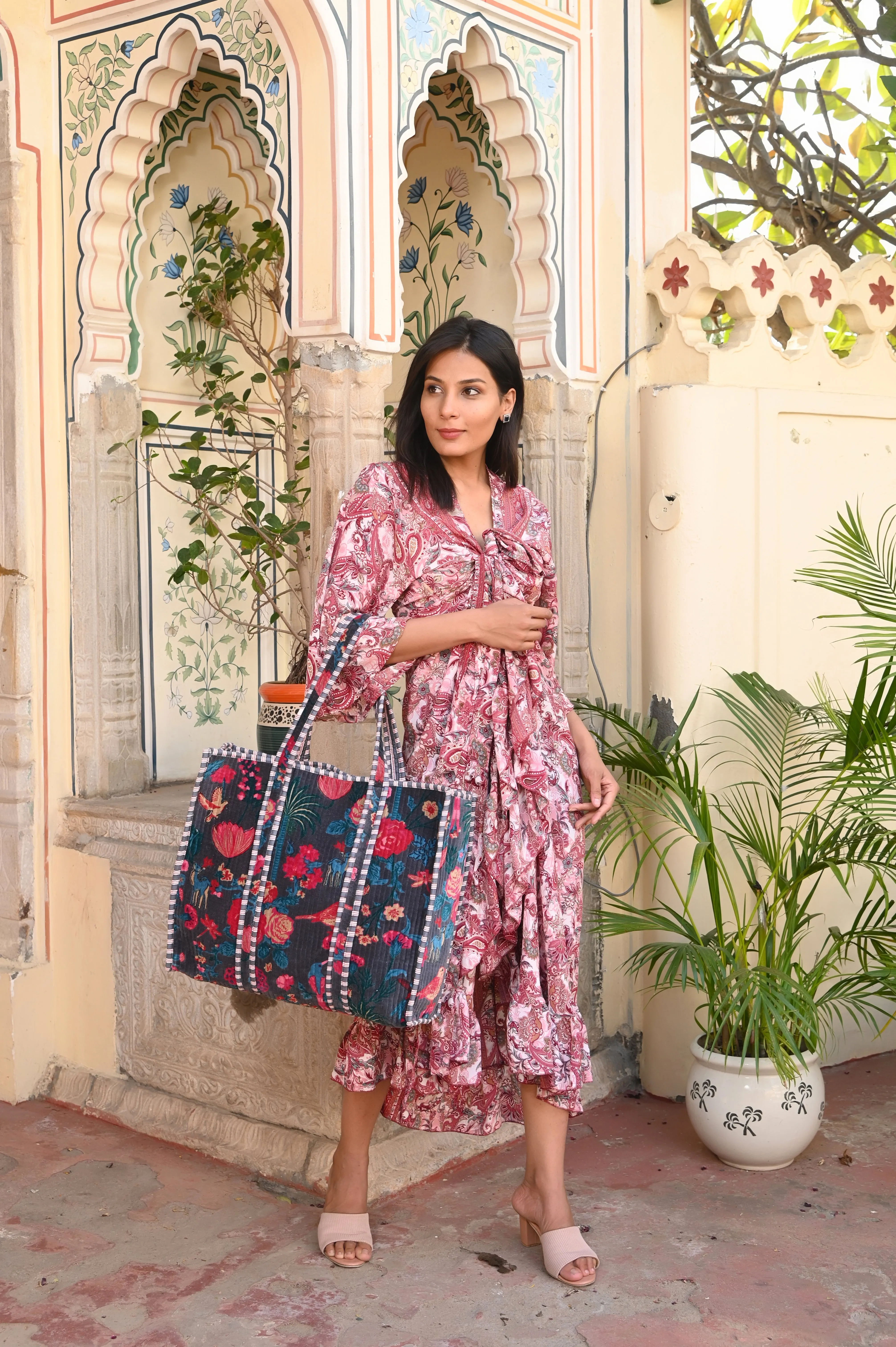 The Ultimate Velvet Tropical Tote