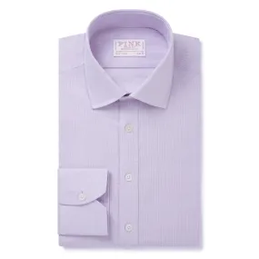 Thomas Pink Slim Fit Formal Dobby Stripe Shirt