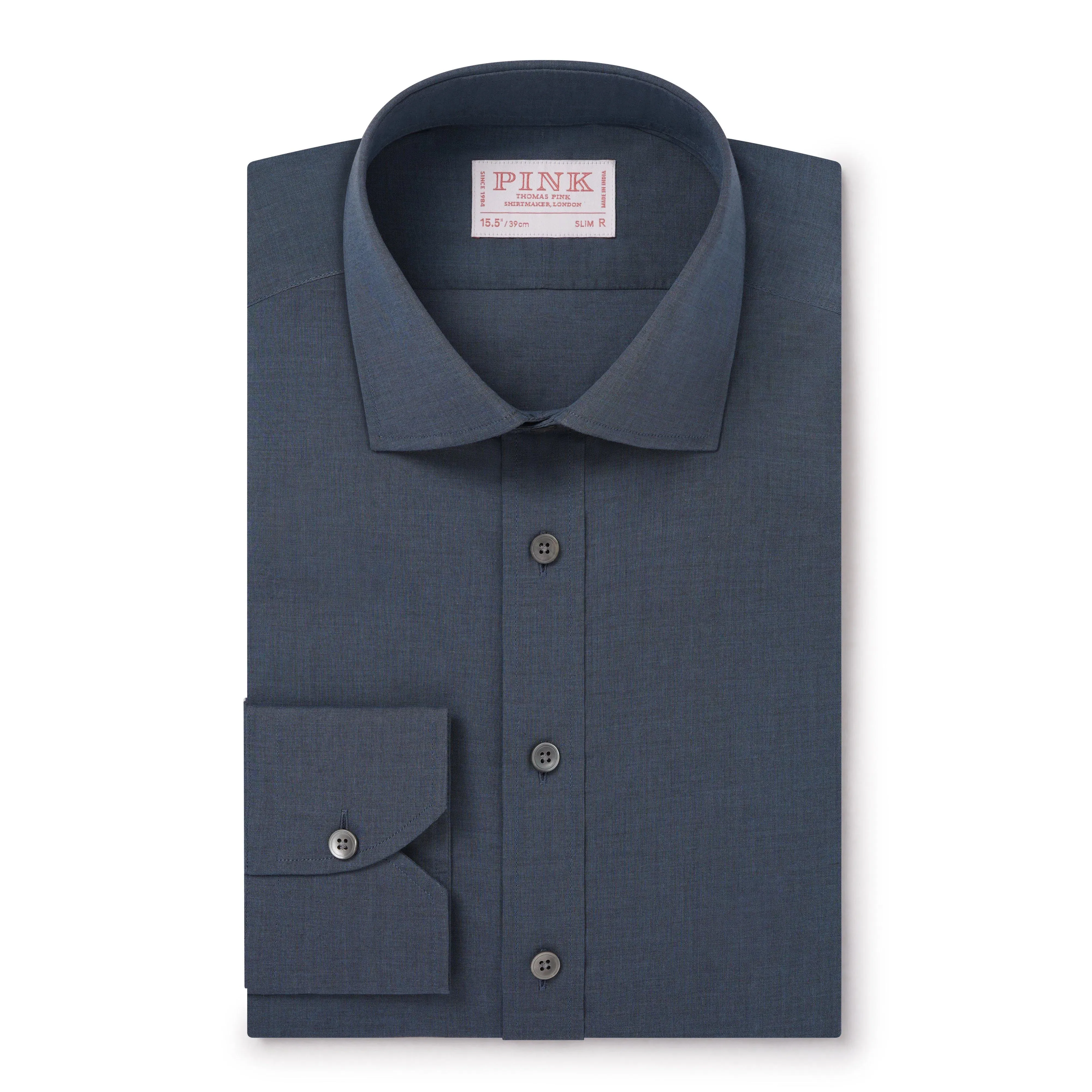 Thomas Pink Slim Fit Formal Lightweight Cotton Shirt