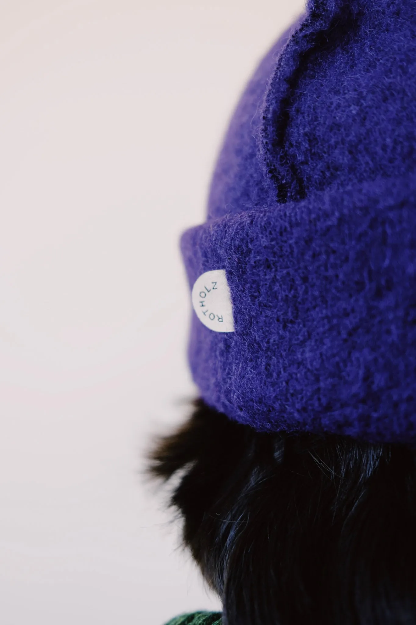toque hat - deep purple