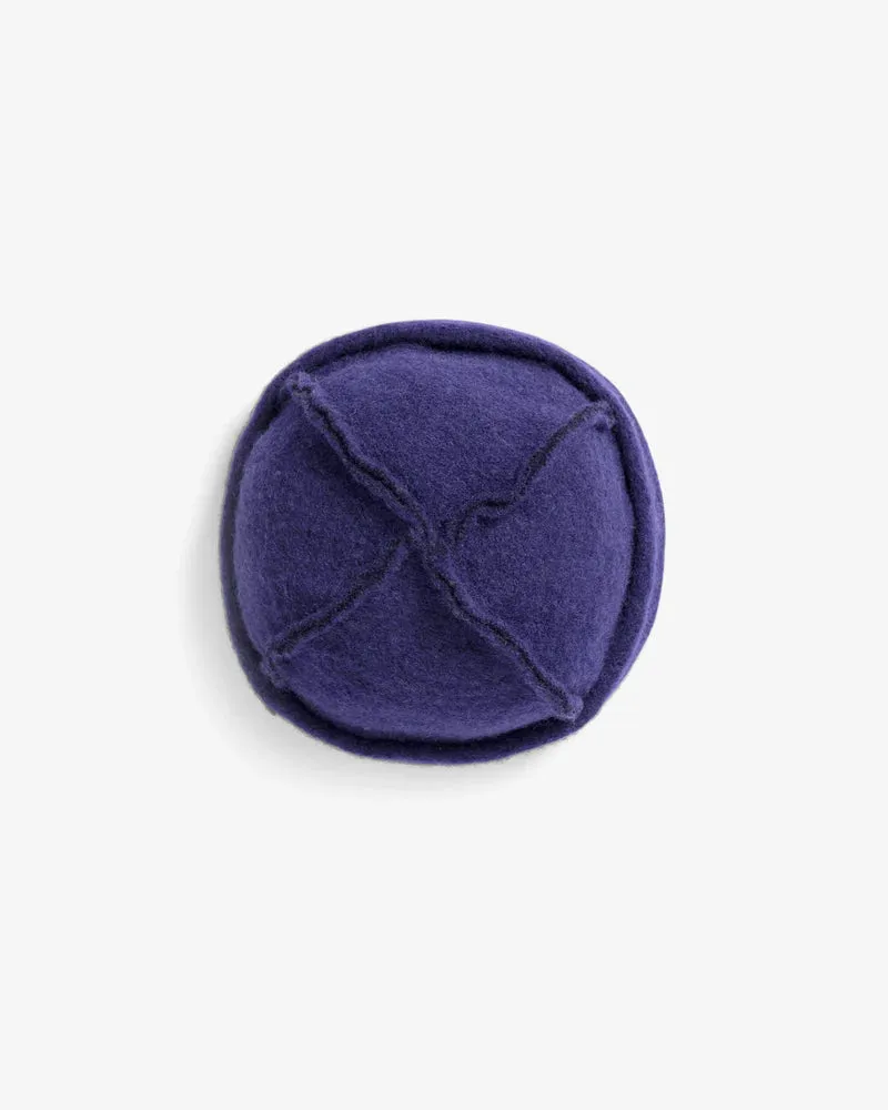 toque hat - deep purple