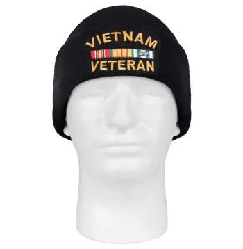 Vietnam Veteran Deluxe Embroidered Watch Cap