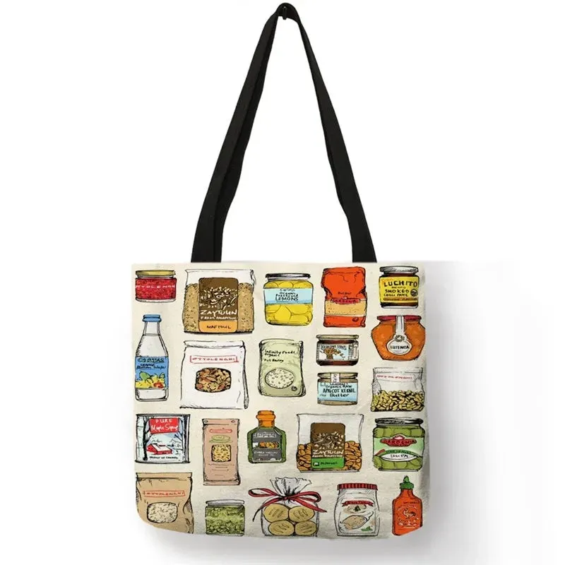 Vintage 80's Product Retro Graphic Tote Bags
