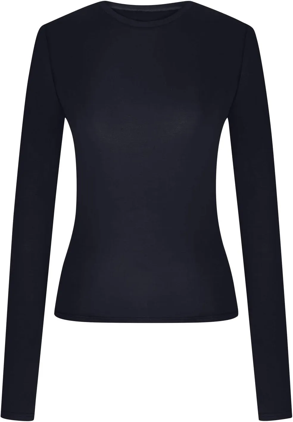 Warm Long Sleeve Tops for Women Casual Stretch Basic Tees Fashion Going Out Tees Slim Blouse Matching T-Shirt