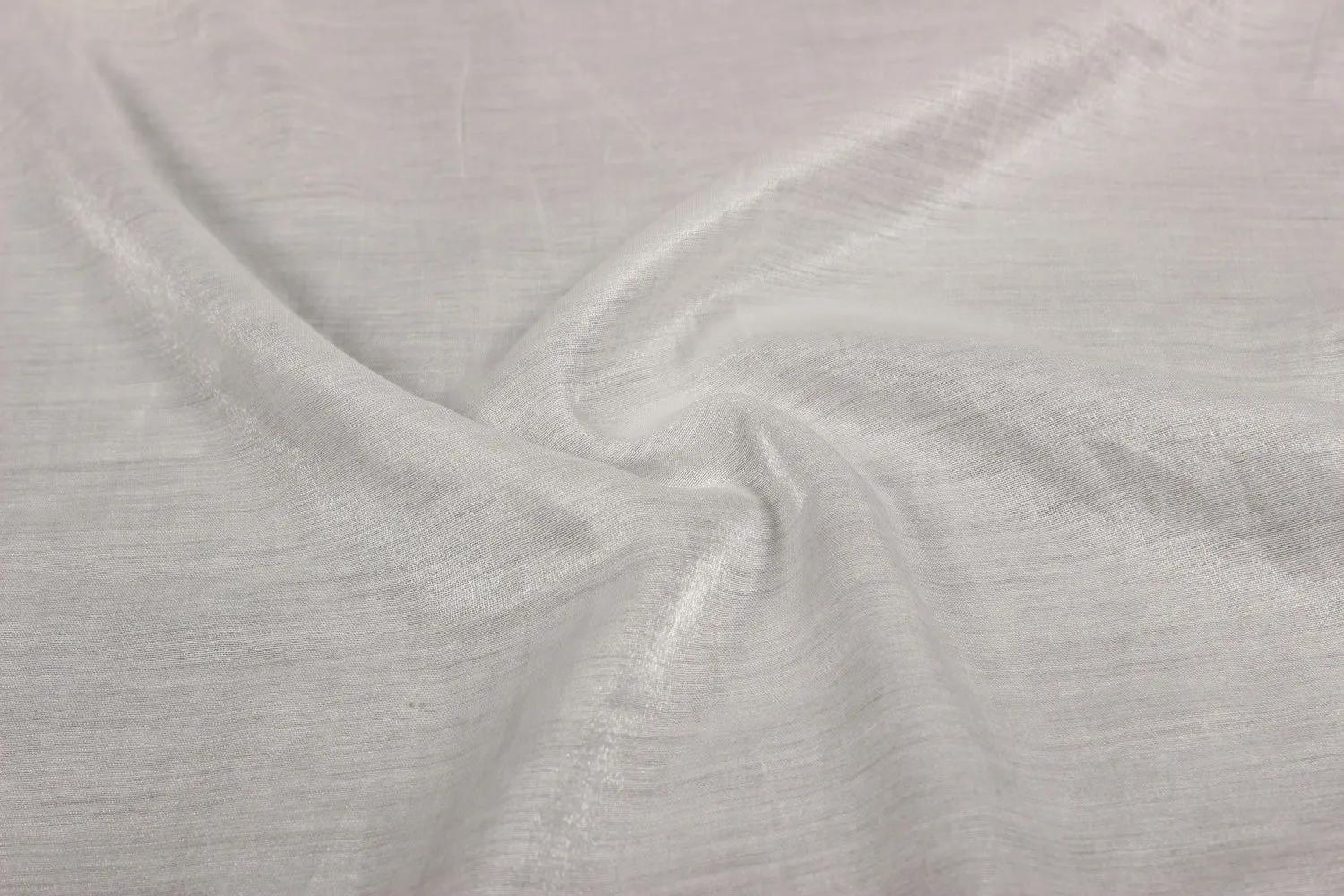 White Plain Twinkle Satin Fabric