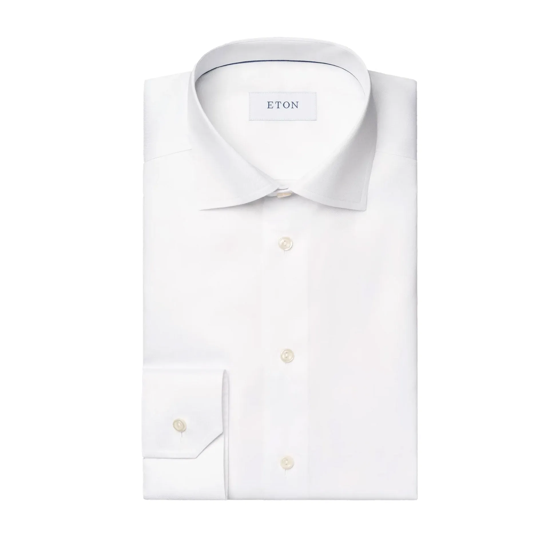 White Signature Twill Slim Fit Shirt