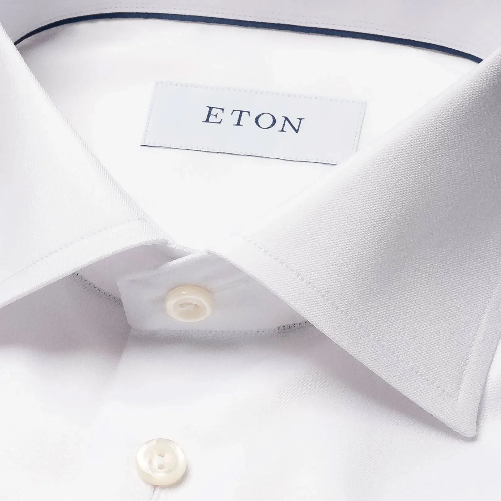 White Signature Twill Slim Fit Shirt