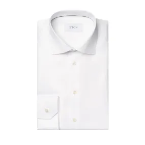 White Signature Twill Slim Fit Shirt