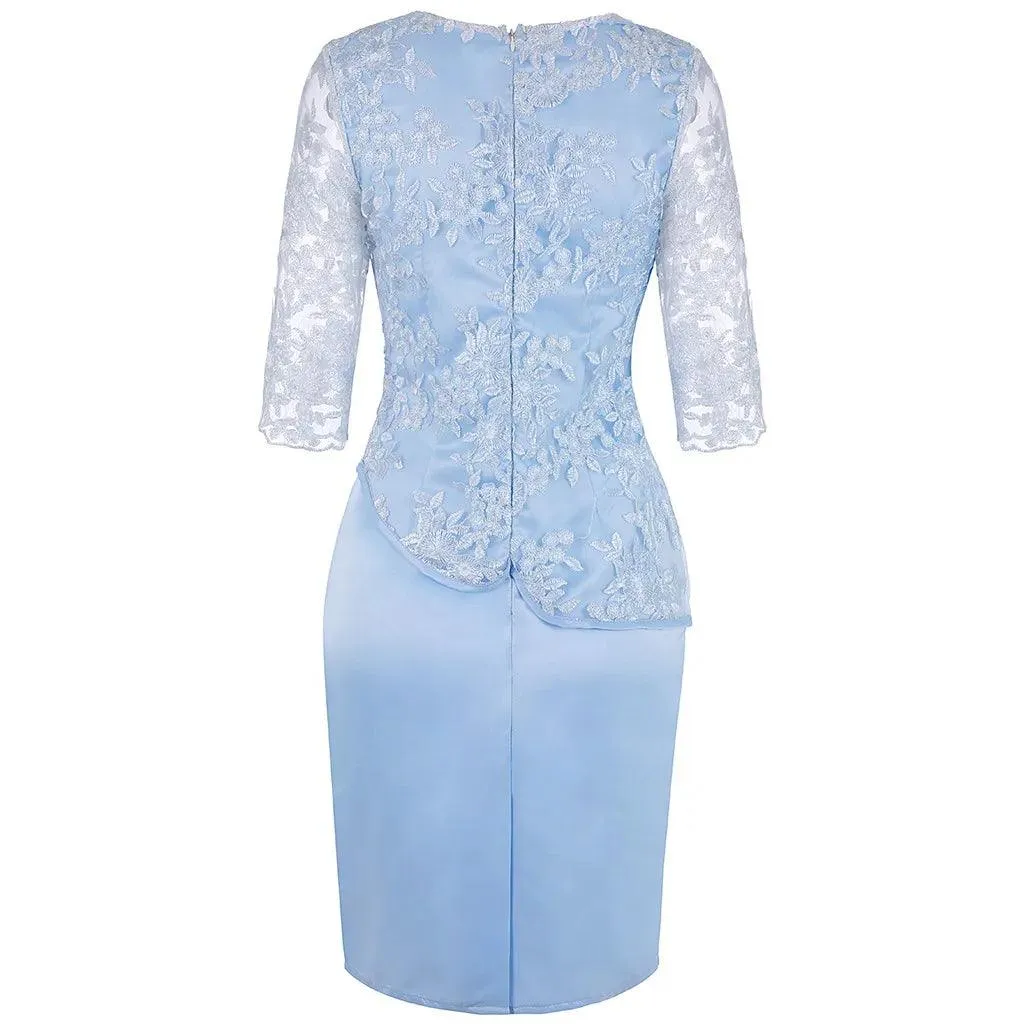 Women Plus Size Sequined Dresses Fashion Short Solid Lace Mini Dress Simple Oversized Ladies Cocktail Evening Party Dresses