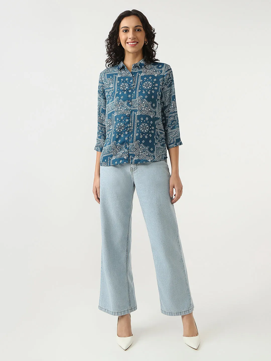 Women Regular Length Slim Fit Shirts
