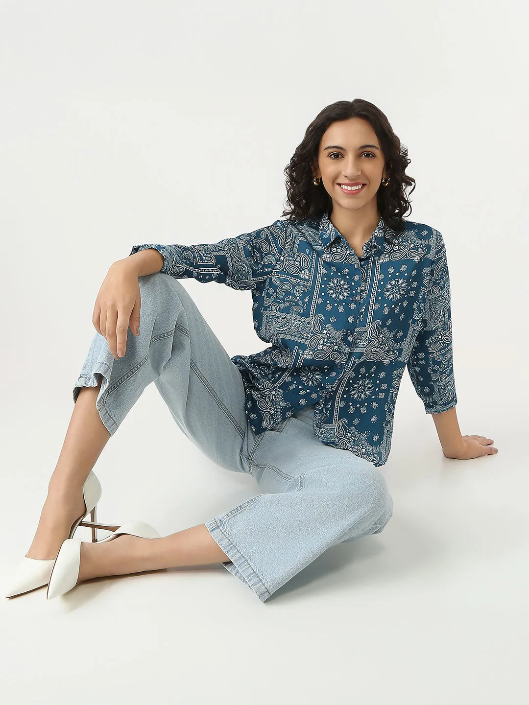Women Regular Length Slim Fit Shirts