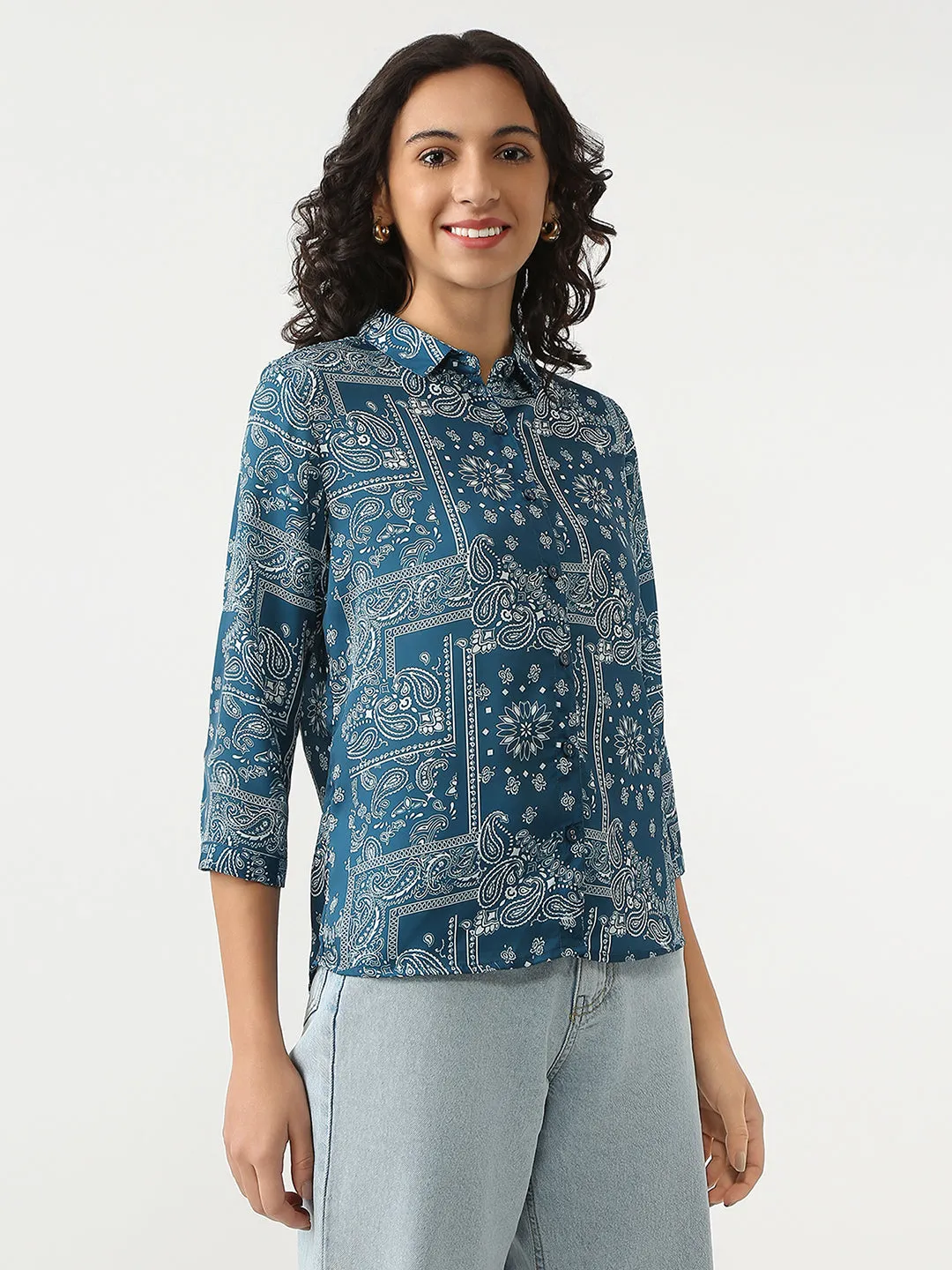 Women Regular Length Slim Fit Shirts