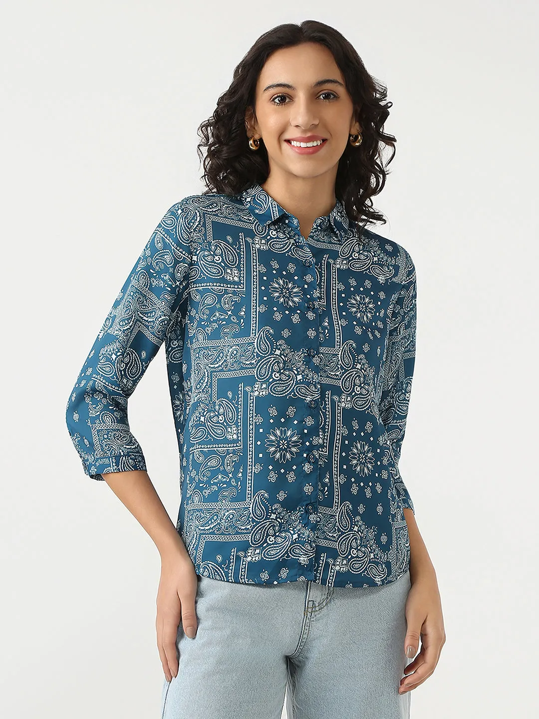 Women Regular Length Slim Fit Shirts