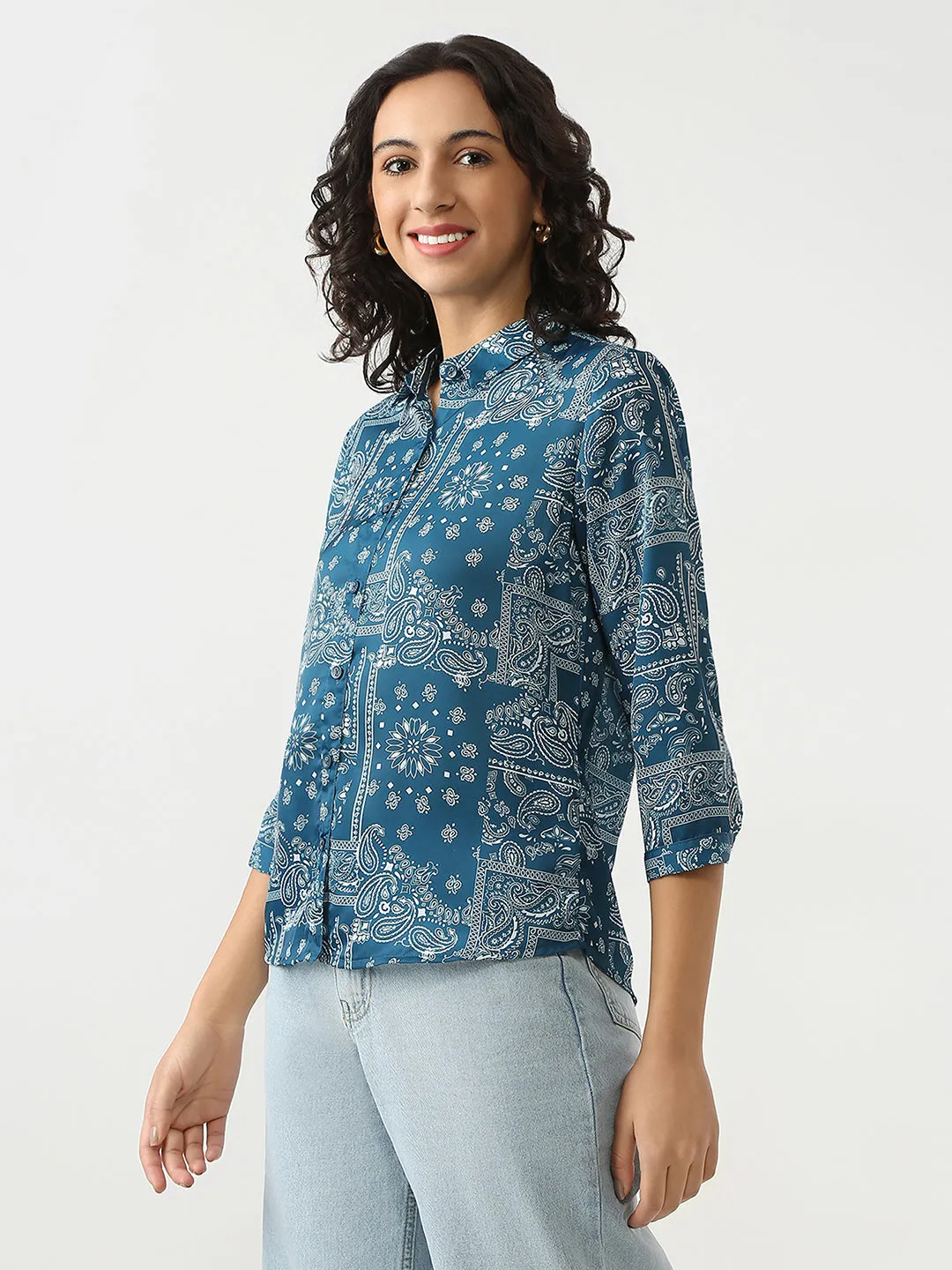 Women Regular Length Slim Fit Shirts