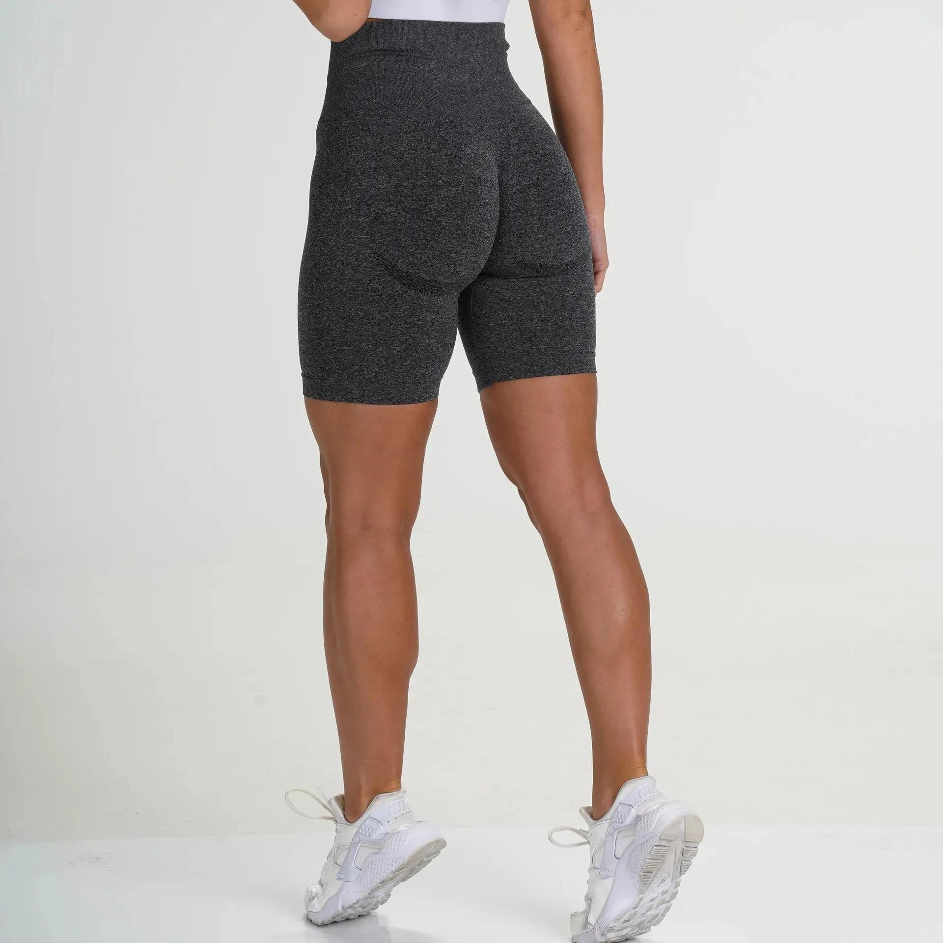 Women Seamless Yoga Shorts High Waist Lift Butt Fitness Gym