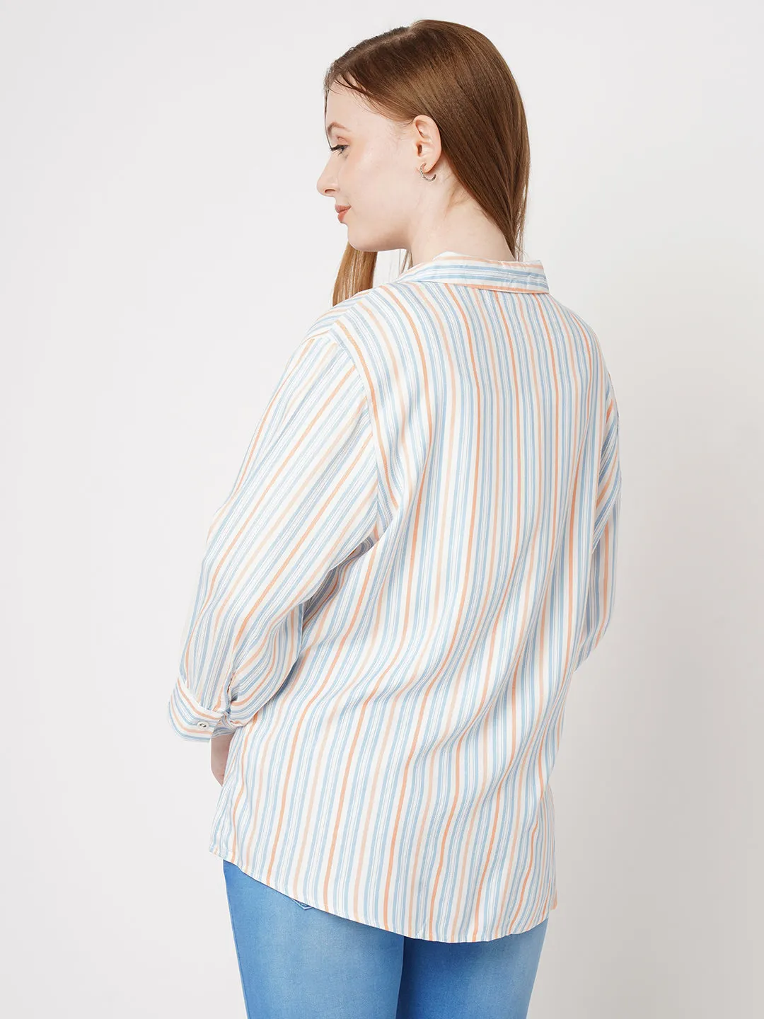 Women Striped Slim Fit MULTI Shirts