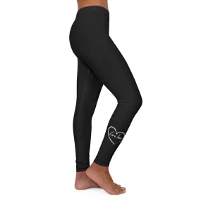 Womens Black Fitness Leggings - Say it Soul Love Her