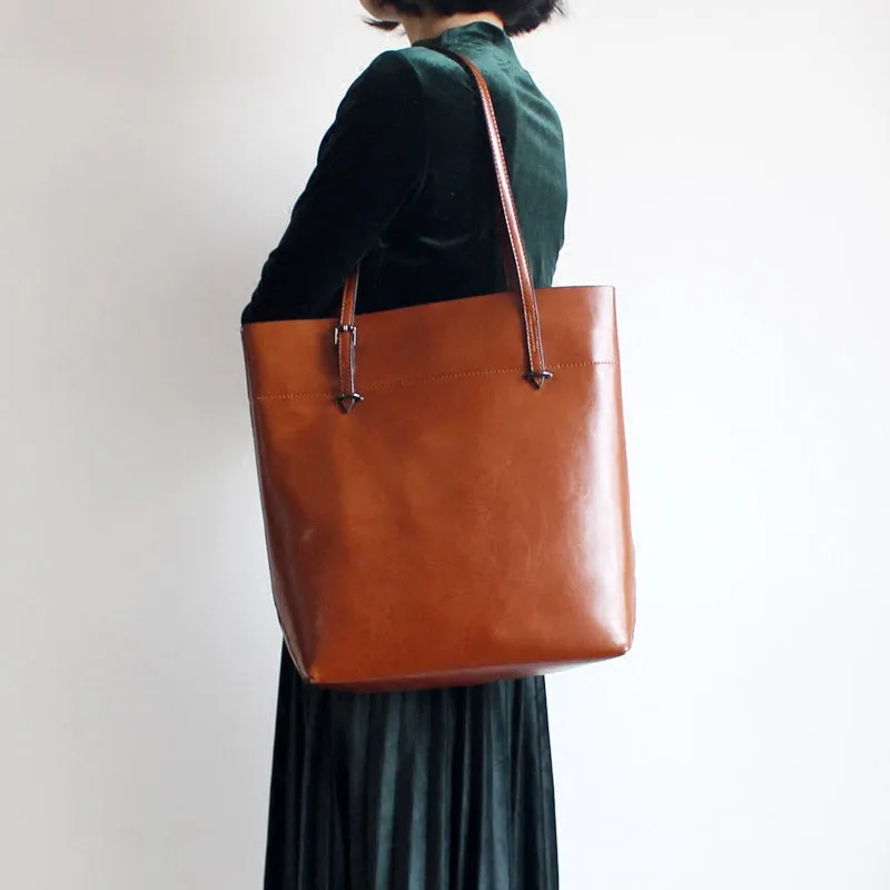 Womens Green Leather Tote Bag Handbags Shoulder Bag for Women