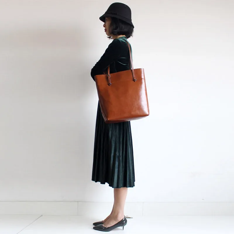 Womens Green Leather Tote Bag Handbags Shoulder Bag for Women