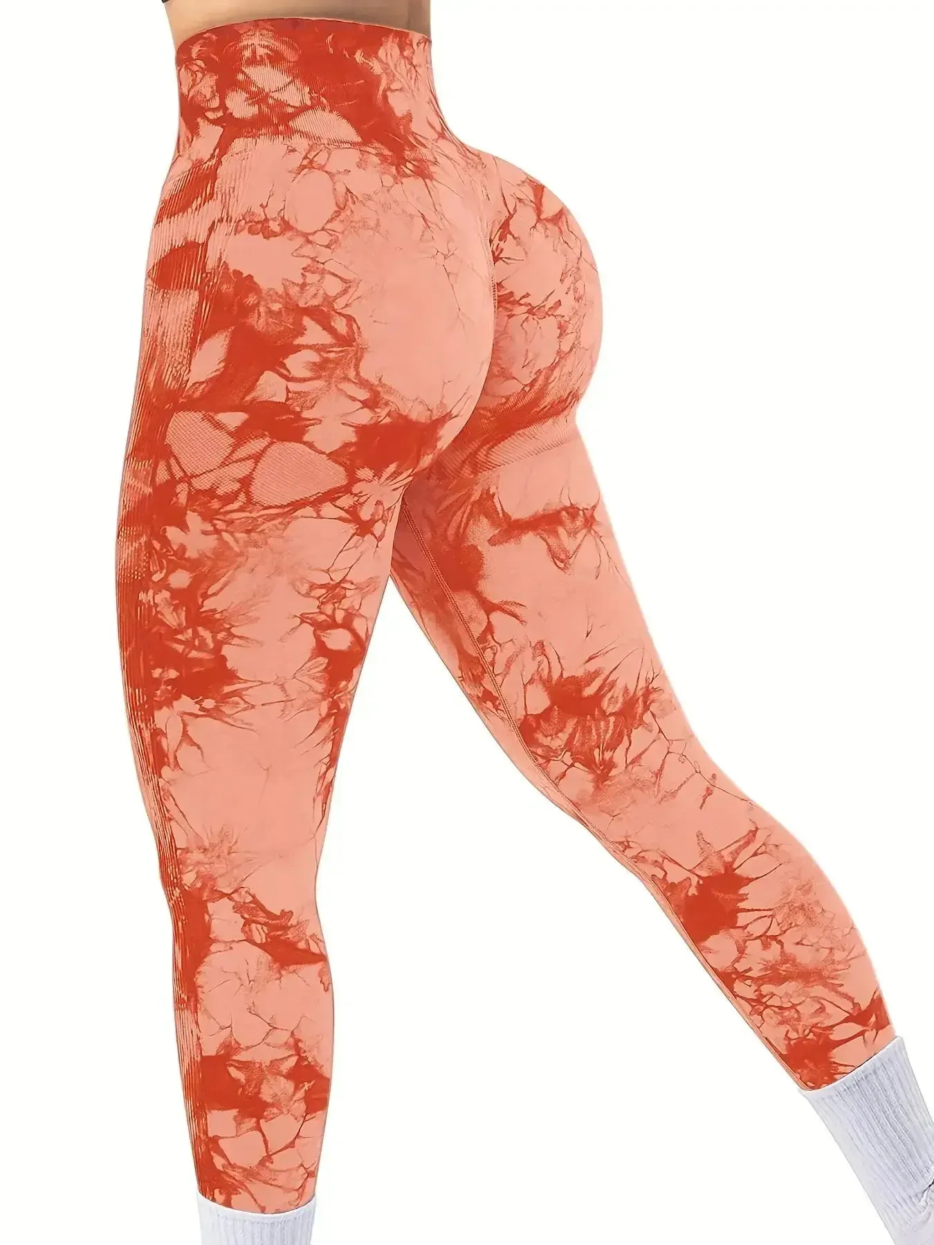 Women's High-Waist Seamless Tie-Dye Butt-Lifting Yoga Pants – Stretch Fitness Leggings
