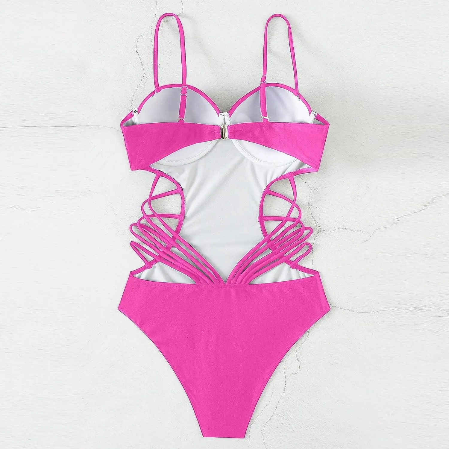 Women's One Piece Swimsuit Sexy Cutout Swimwear Tummy Control Bathing Suits Full Coverage Stie Side Swim Suits