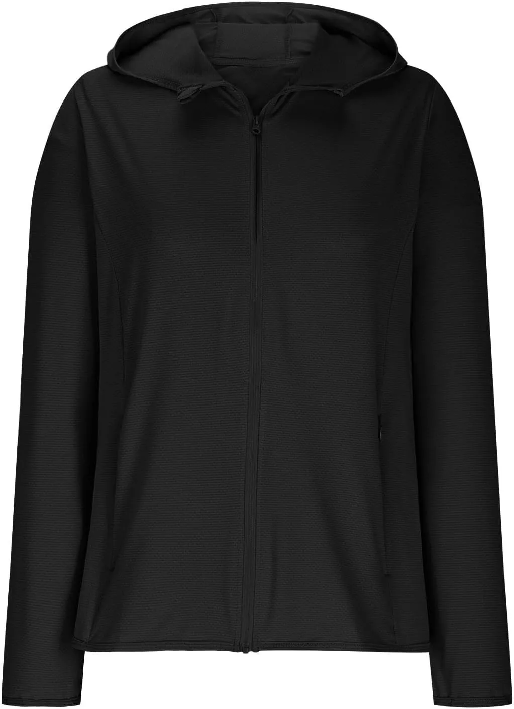 Womens Sun Shirts Full Zip UPF 50  Protection Hoodie Jacket Long Sleeve Summer Hiking Outdoor Lightweight Jackets
