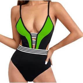 Women's Two Piece High Waisted Bikini Set Tummy Control Swimsuit 2025 Full Coverage Bathing Suits Solid Suits