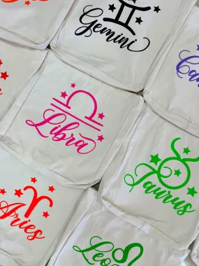 Zodiac Sign Tote Bags